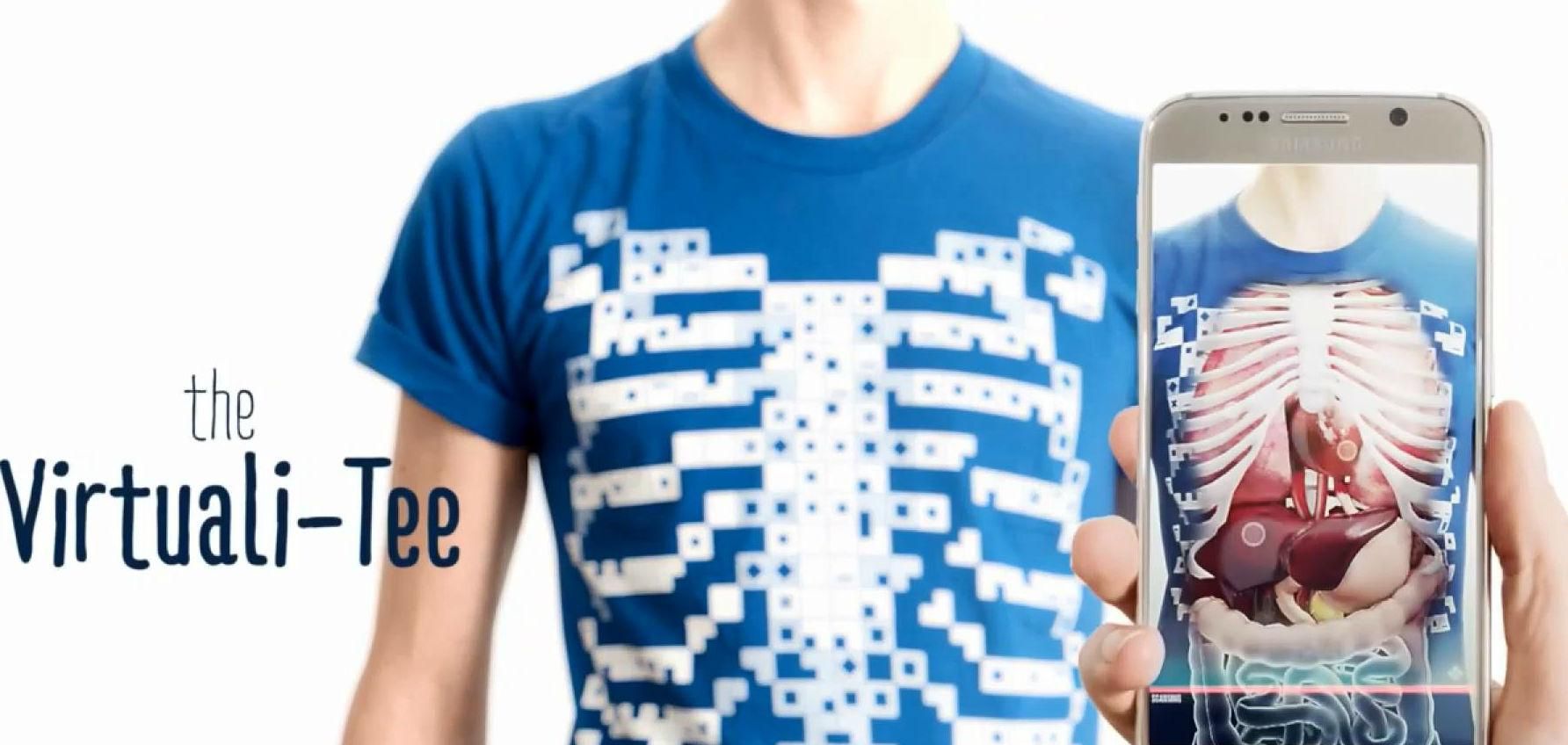 Інноваційна футболка, що дозволяє вивчати анатомію людини
