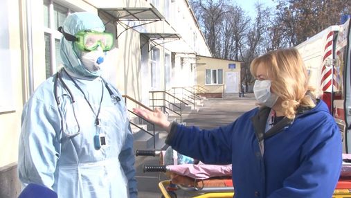 В Кропивницком провели учения на случай госпитализации больных коронавирусом