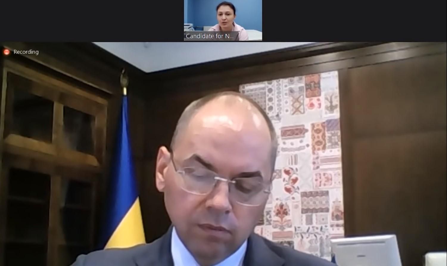 Кандидатка на голову НСЗУ виклала відео співбесіди, яку проводив Степанов