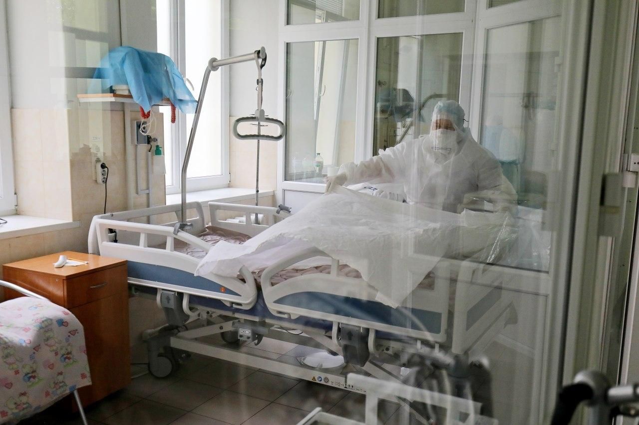 Загруженность больниц больными коронавирус в Украине