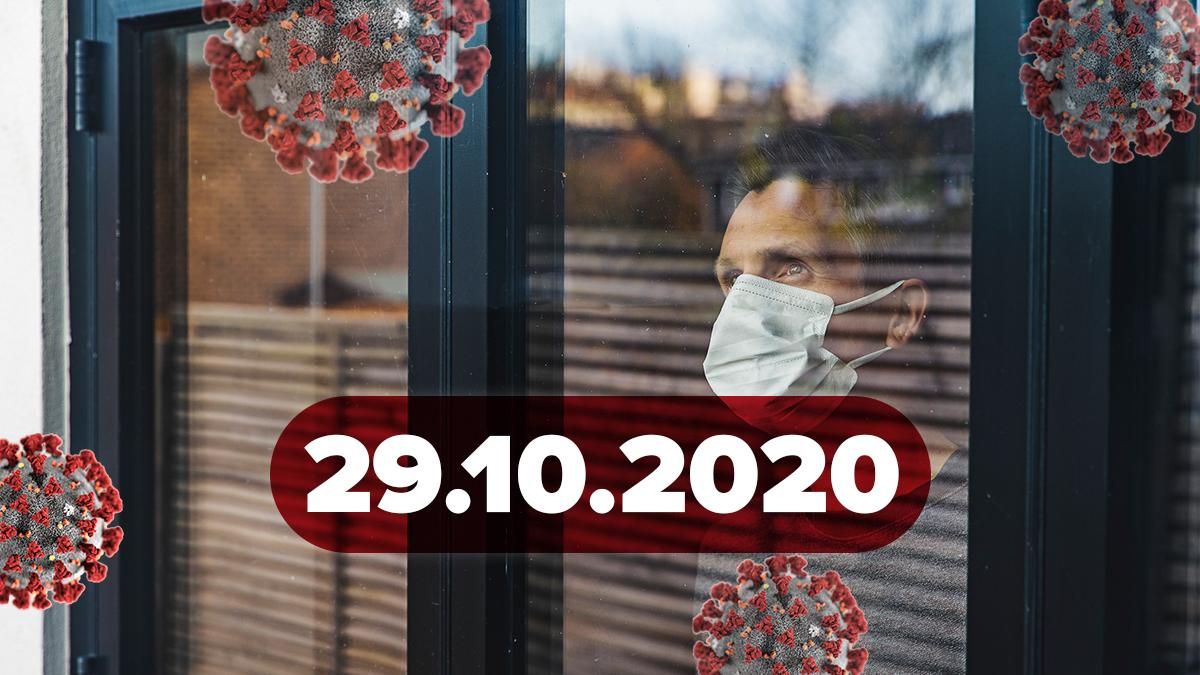Коронавірус Україна, статистика 29 жовтня 2020: статистика, новини 