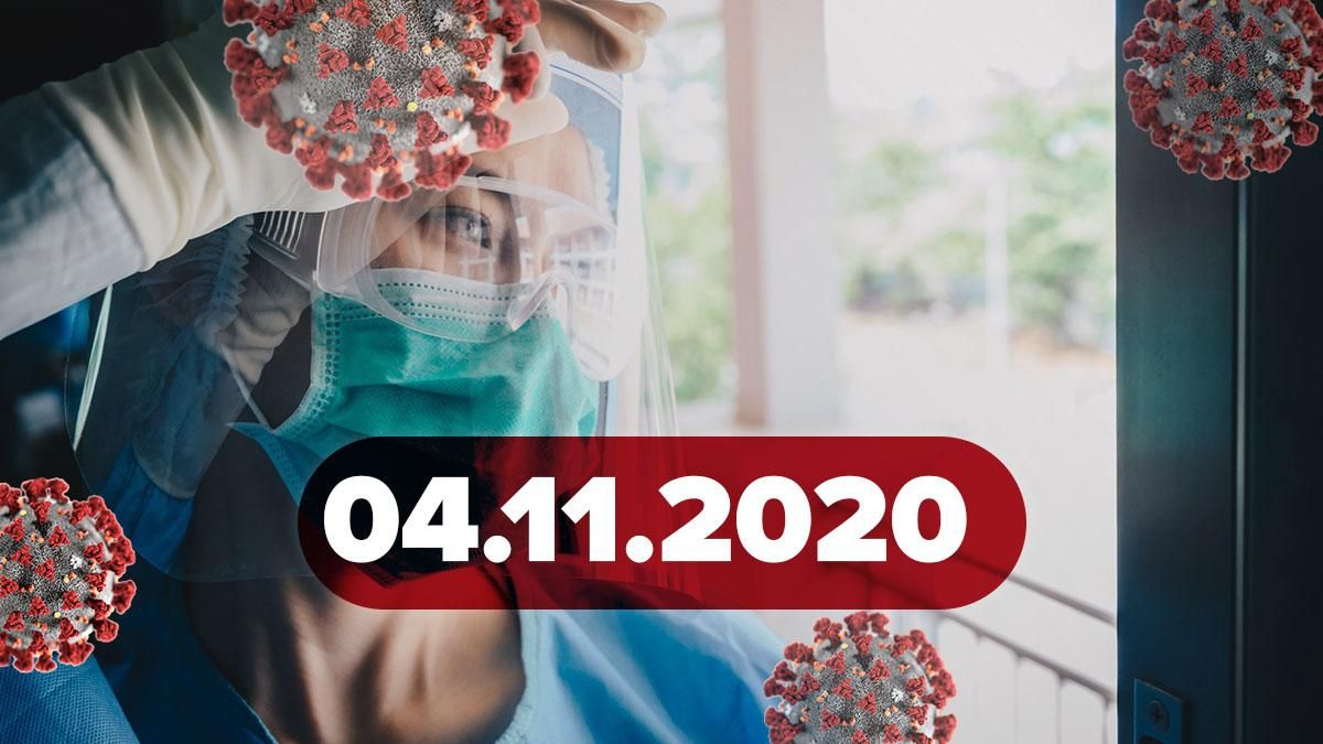 Коронавірус Україна, статистика 4 листопада 2020 – новини Коронавірус Україна, статистика 4 листопада 2020 – новини