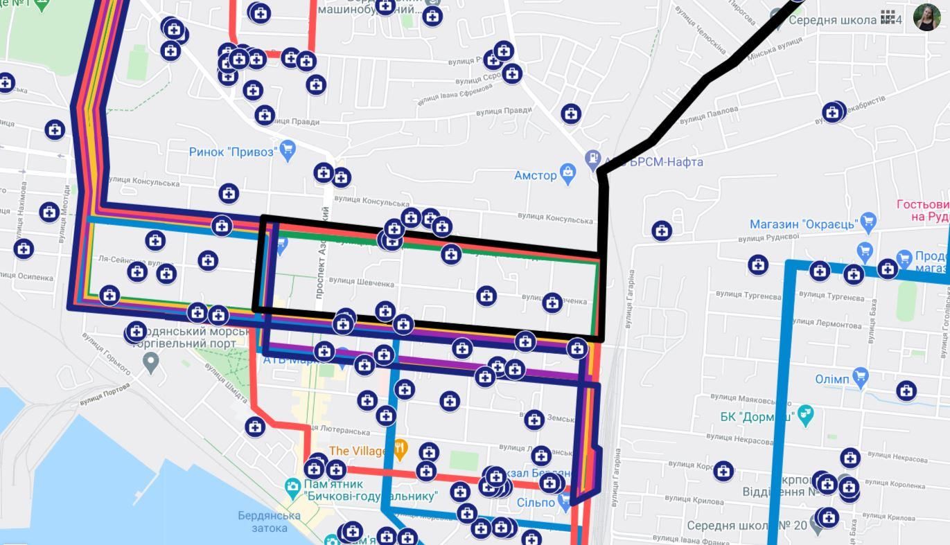 Карта с адресами инфицированных и расположение могил умерших от COVID-19: скандал в Бердянске Карта с адресами инфицированных и расположение могил умерших от COVID-19: скандал в Бердянске