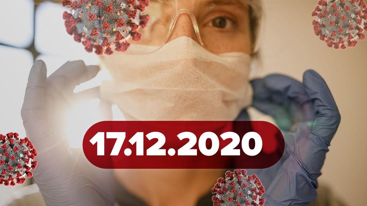 Коронавірус Україна, статистика 17 грудня 2020 – новини 