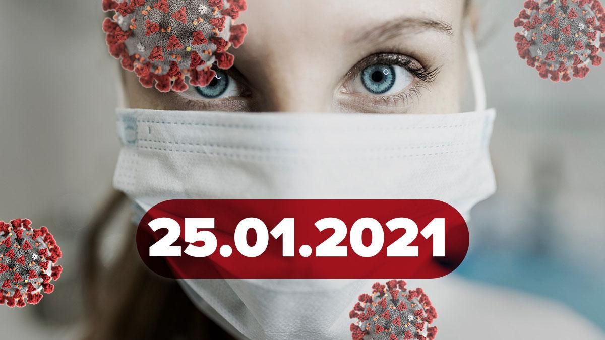 Коронавірус Україна, статистика 25 січня 2021 – новини