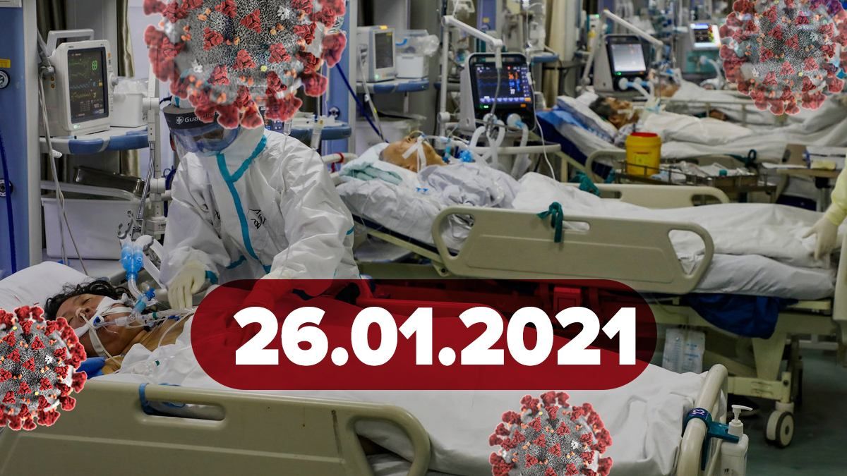 Коронавирус в Украине, статистика 26 января 2021 – новости
