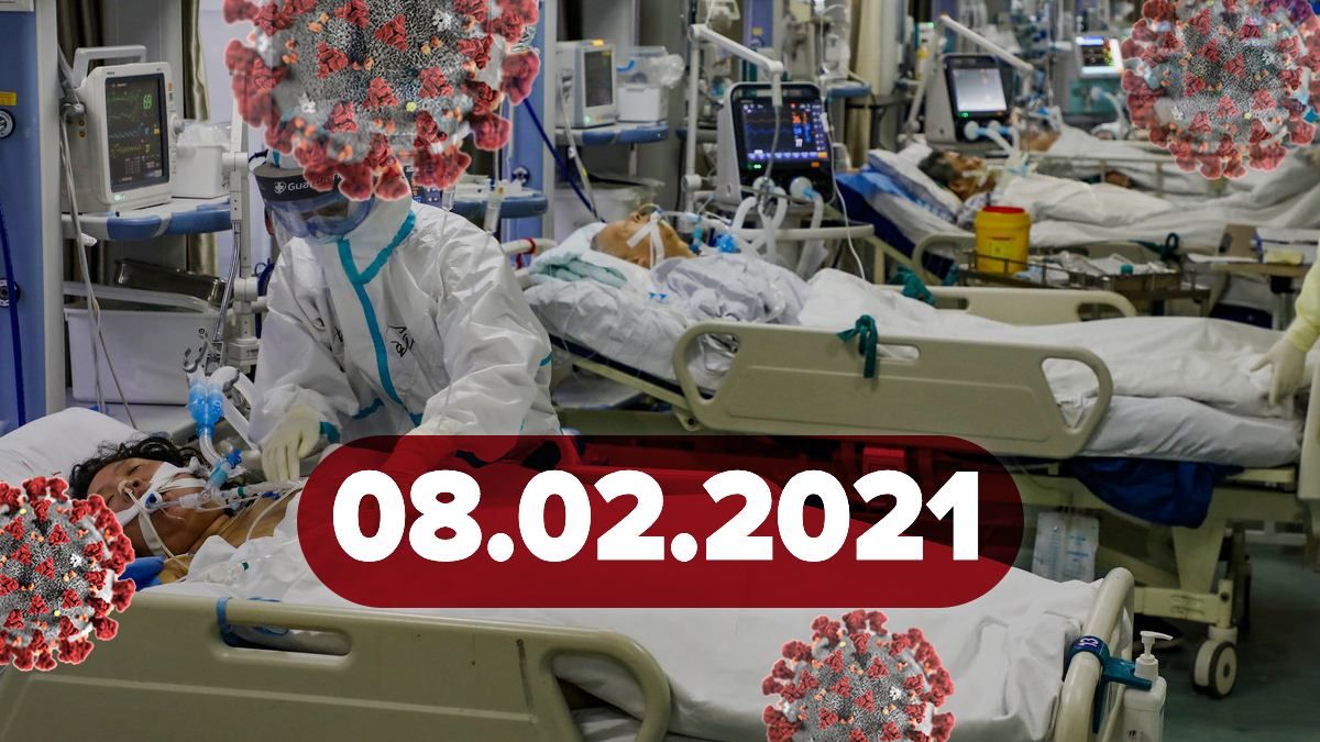 Коронавирус в Украине, статистика 8 февраля 2021 – новости
