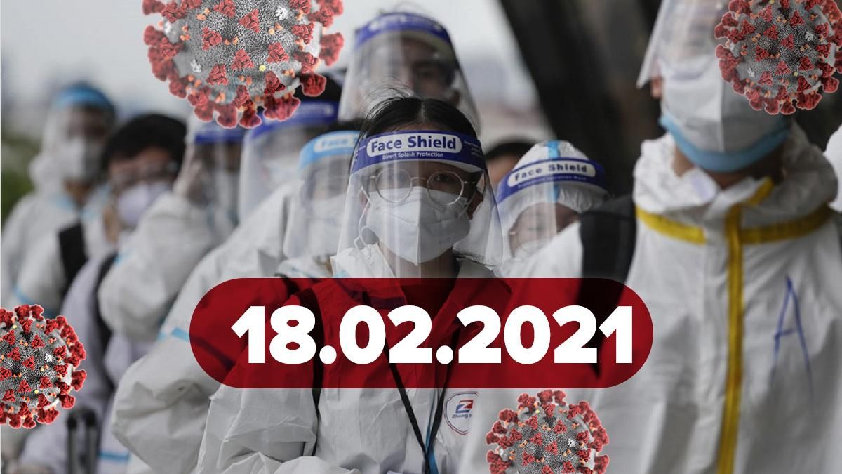 Коронавірус Україна, новини 18 лютого 2021 – статистика