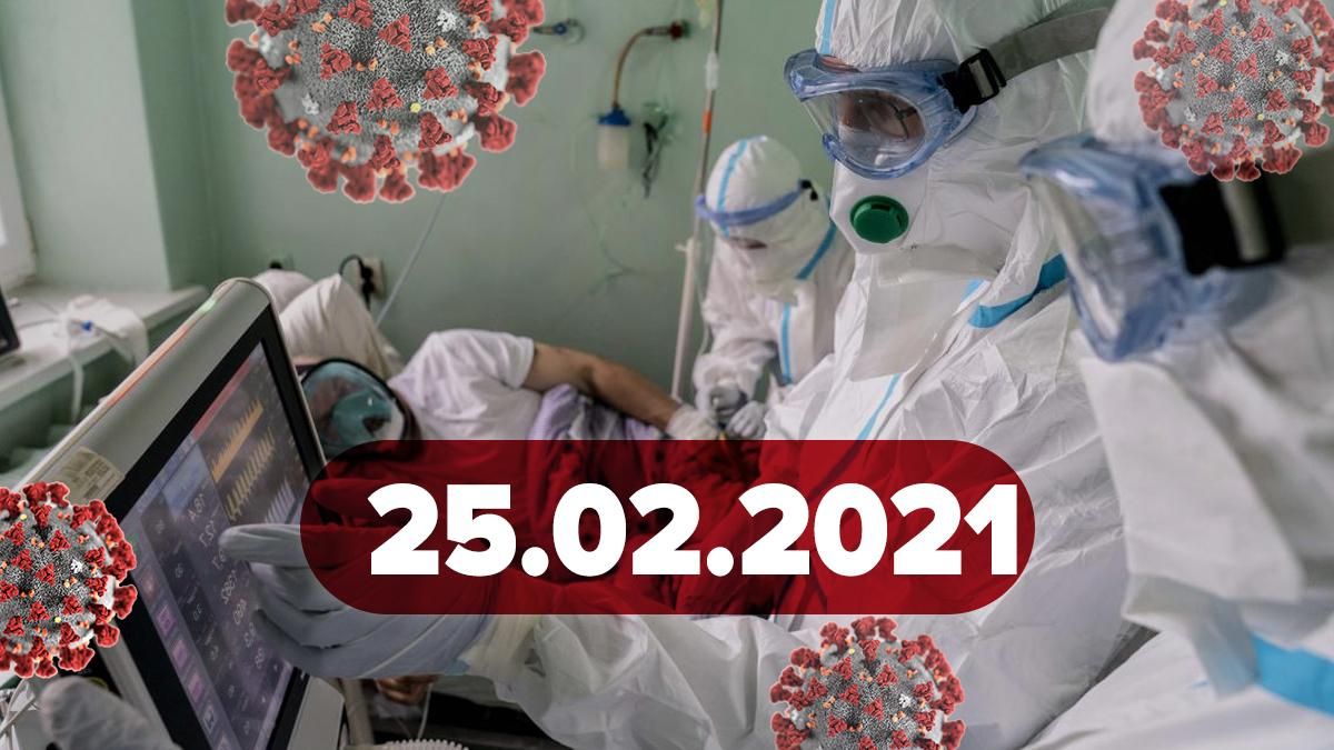 Коронавірус Україна, новини 25 лютого 2021 – статистика