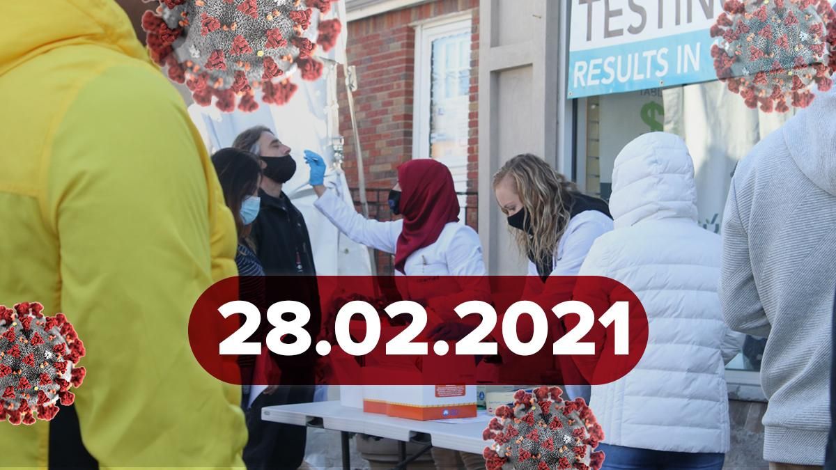 Коронавірус Україна, новини 28 лютого 2021 – статистика Коронавірус Україна, новини 28 лютого 2021 – статистика