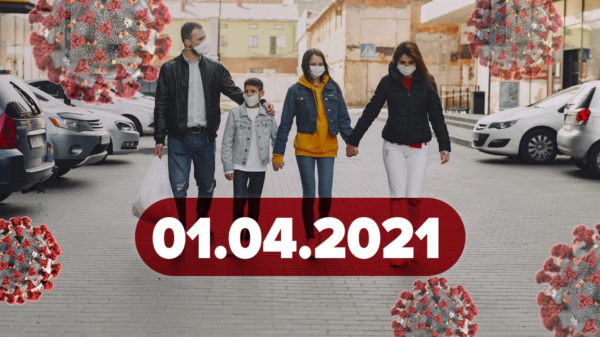 Коронавирус Украина, новости 1 апреля 2021 – статистика  