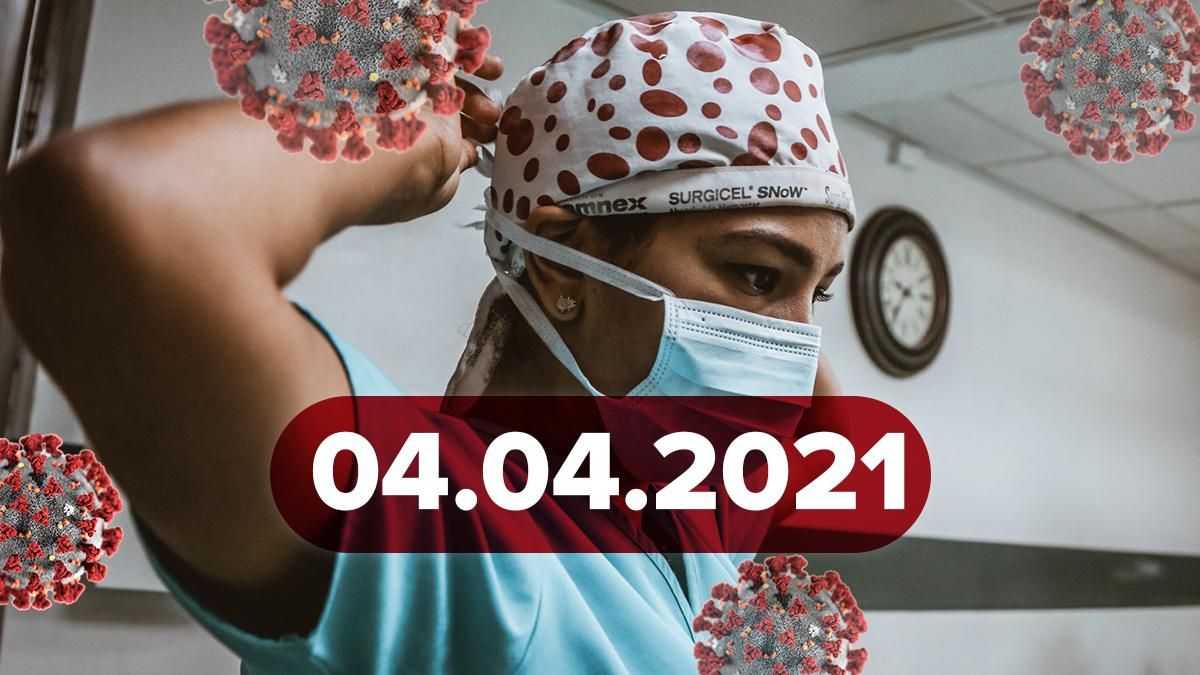 Коронавірус Україна, новини 4 квітня 2021 – статистика
