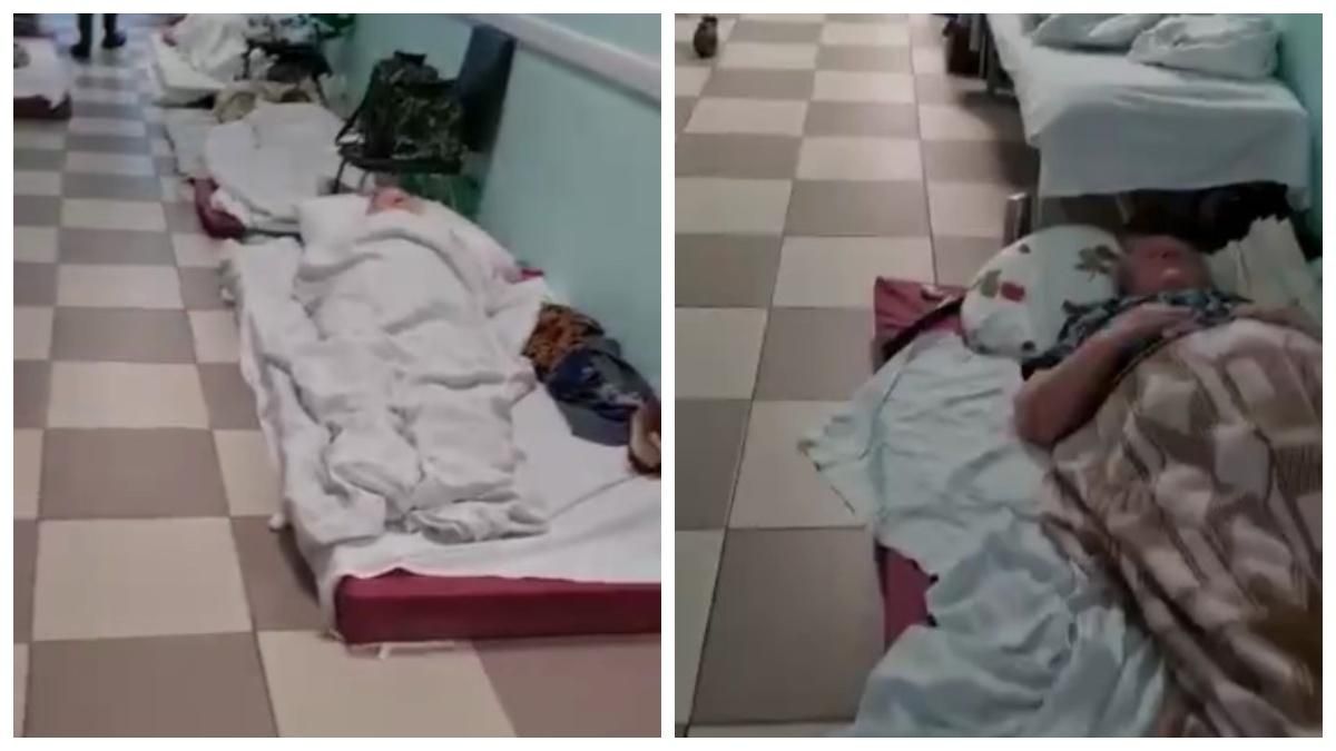 Хворі лежать на землі в коридорах: у мережі показали жахливу ситуацію в лікарнях Петербурга