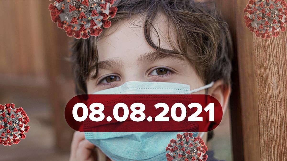 Коронавірус Україна, новини 8 серпня 2021 – статистика 