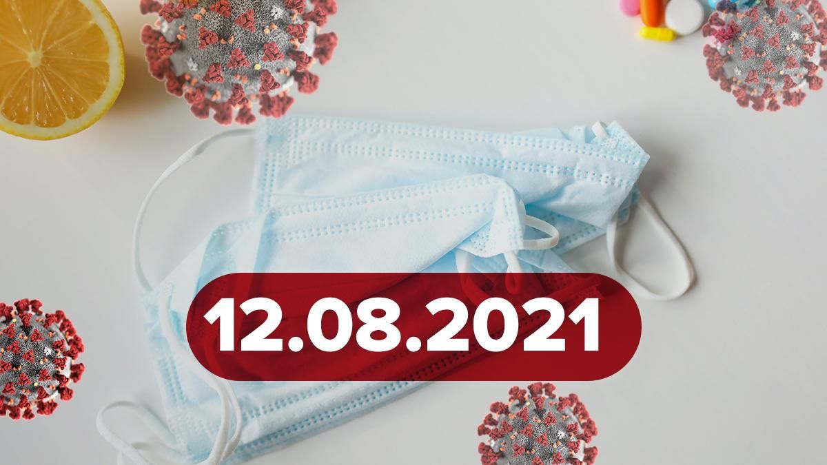 Коронавірус Україна, новини 12 серпня 2021 – статистика 
