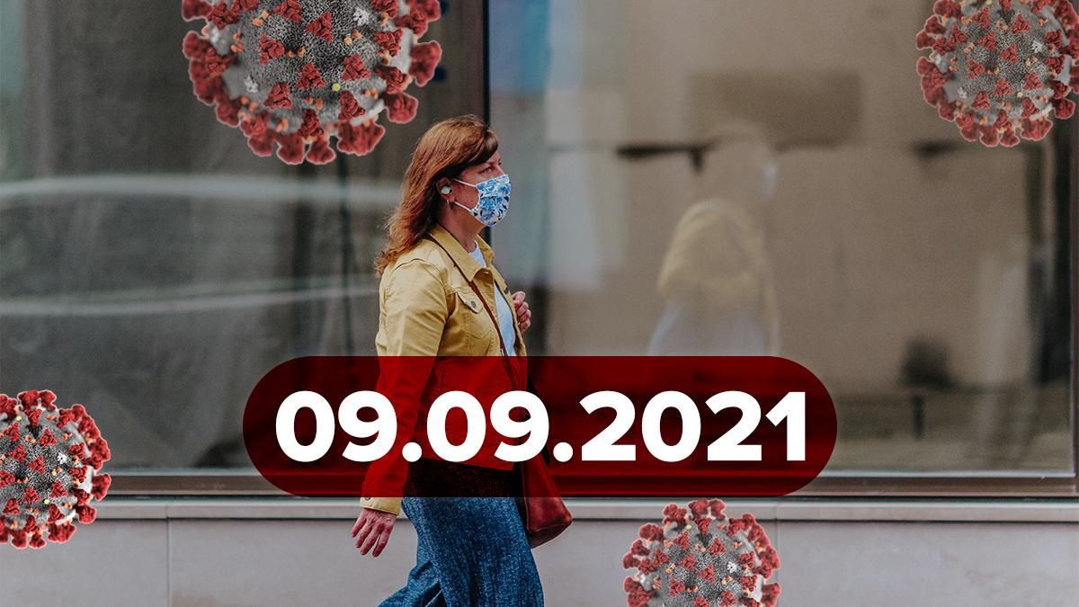 Коронавірус Україна, новини 9 вересня 2021 – статистика