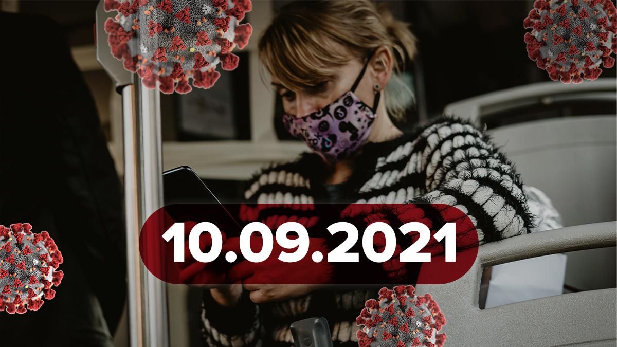 Коронавірус Україна, новин 10 вересня 2021 – статистика