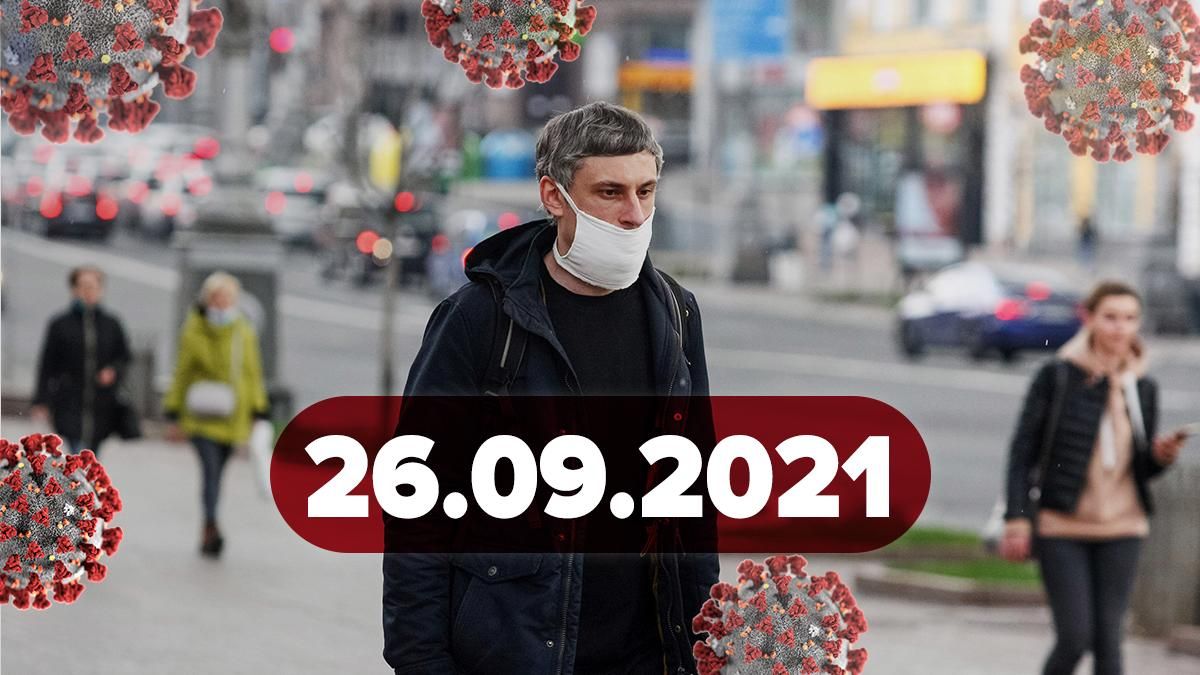 Коронавірус Україна, новини 26 вересня 2021 – статистика