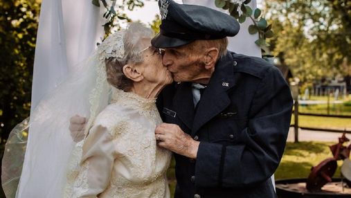 Пара відсвяткувала 77 років шлюбу: це була їхня перша весільна фотосесія 