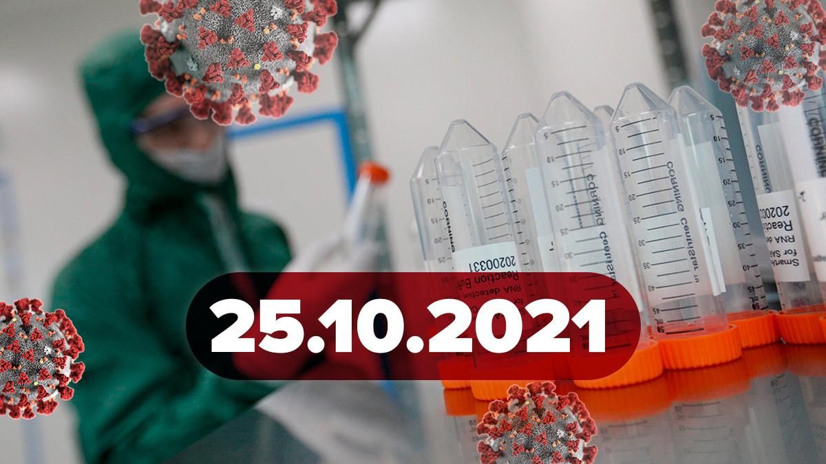 Коронавірус Україна, новини 25 жовтня 2021 – статистика Коронавірус Україна, новини 25 жовтня 2021 – статистика
