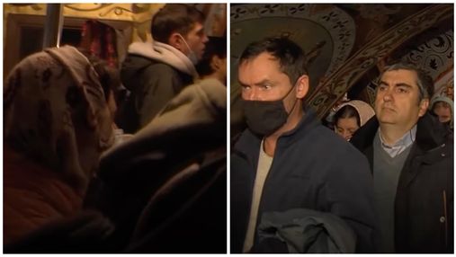 "Стер все бегом": в Ровно из церкви вытолкали журналистов, снимавших людей без масок 