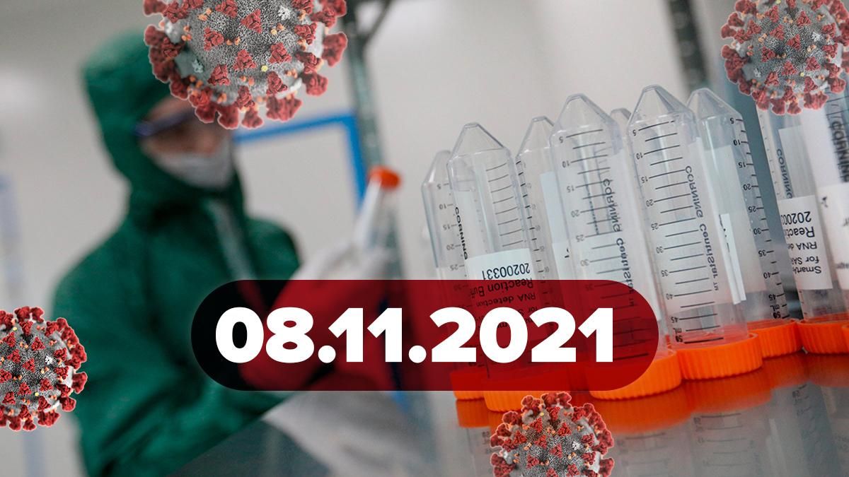 Коронавірус Україна, новини 8 листопада 2021 – статистика Коронавірус Україна, новини 8 листопада 2021 – статистика