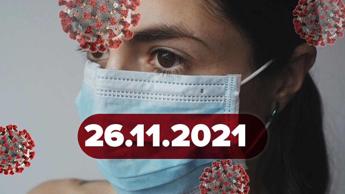 Коронавирус Украина, новости 26 ноября 2021 – статистика