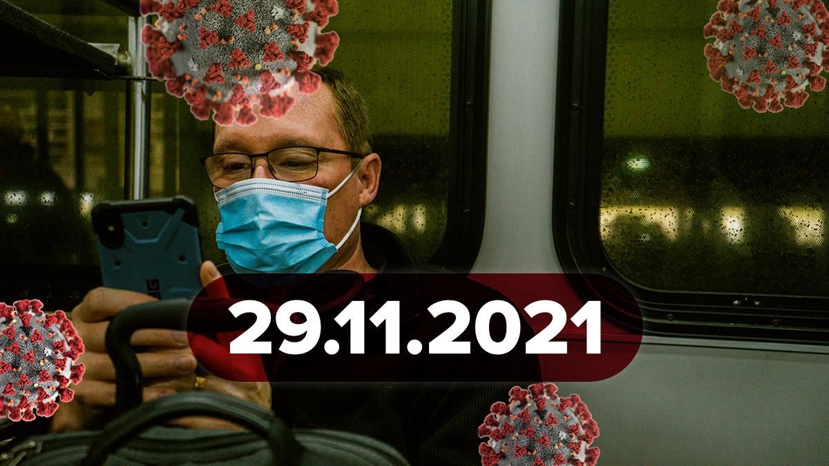 Коронавірус Україна, новини 29 листопада 2021 – статистика