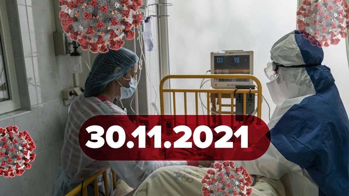 Коронавірус Україна, новини 30 листопада 2021 – статистика