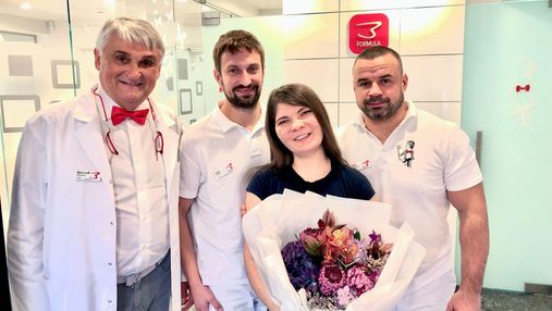 В Києві жінці з рідкісним генетичним захворюванням зубів провели операцію: фото до  і після