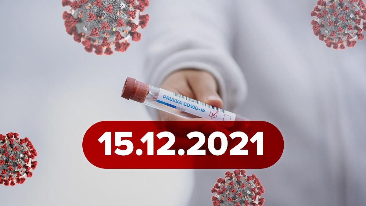 Коронавірус Україна, новини 15 грудня 2021 – статистика Коронавірус Україна, новини 15 грудня 2021 – статистика