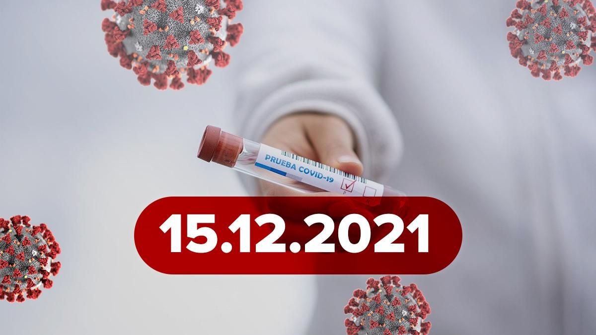 Коронавірус Україна, новини 15 грудня 2021 – статистика 
