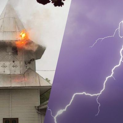 Негода на Буковині: блискавка влучила у будинок та церкву Московського патріархату